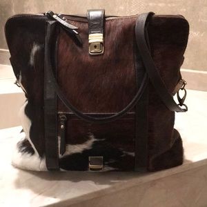 Banana Republic cows hair handbag